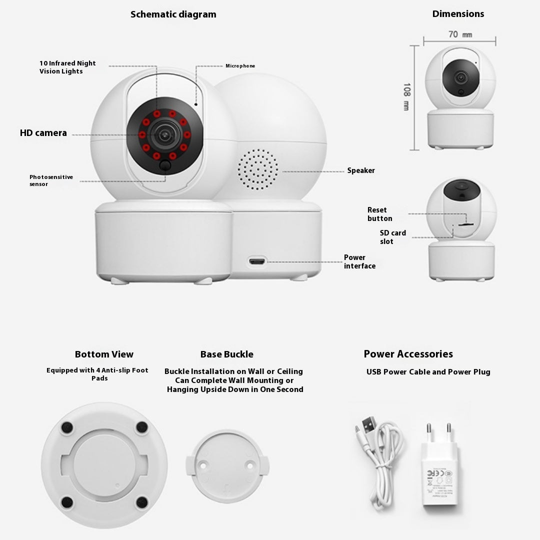 Wireless Wifi Surveillance Camera 3mpGK Home